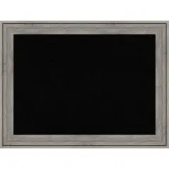 Regis Barnwood Grey Wood Framed Corkboard, Black Cork