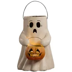 Scaredy Boo With Pumpkin Bucket 8"
