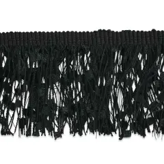 10 yards of Marienetta Celebration Fringe Trim 1 3/4" | 10 yard cut Black