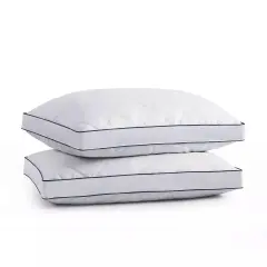 Kitcheniva 2 Pack White Goose Down Feather Bed Pillows