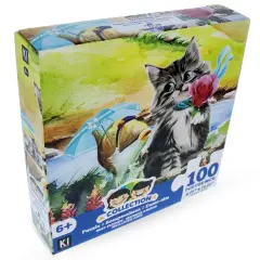 100 Piece Kitten with Fish Puzzle