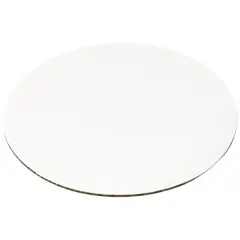 8" Round Waxed Corrugated Cake Board 6ct