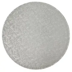 10" Round Silver Foil Cake Board Drum