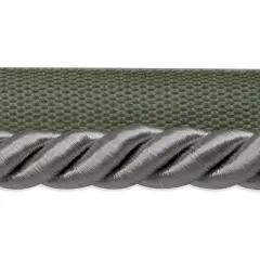 10 yards of Hilda 3/8" TwistedLip Cord Trim | 10 yard cut Gray