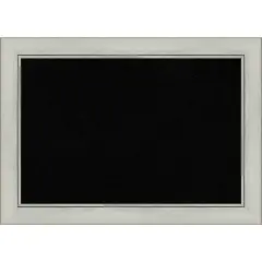 Flair Framed Corkboard, Black Cork Flair Silver Patina