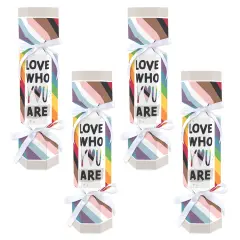 Big Dot of Happiness So Many Ways to Be Human - No Snap Pride Party Table Favors - DIY Cracker Boxes - Set of 12