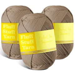 Hearth & Harbor Cotton Yarn Skeins Coffee