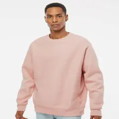 Cross-Grain Crewneck Sweatshirt | RADYAN&reg; Dusty pink