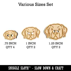 Labrador Retriever Dog Head Wood Buttons for Sewing Knitting Crochet DIY Craft