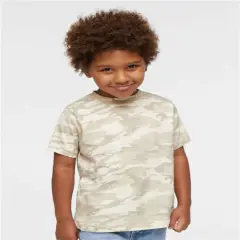 Rabbit Skins&reg; Toddler Fine Jersey Crewneck Short Sleeve Tee - 3321 Natural camo