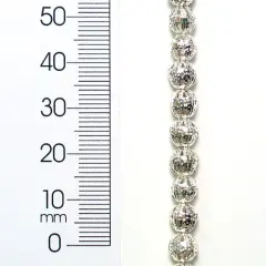 6 Packs of Filigree Metal Round 8 Inch Beads Strands Pack of2