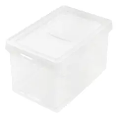 IRIS USA 28 Quart Clear Storage Box, Clear