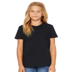 BELLA + CANVAS&reg; Youth Jersey Crewneck Short Sleeve Tee - 3001Y Vintage black
