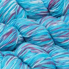 Hand-Dyed Cashmere Yarn Blend for Crochet and Knitting Blue mix