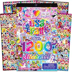 1200 Pieces Stickers Tablet Book 10 Pages of Collectible Stickers Crafts Scrapbooking