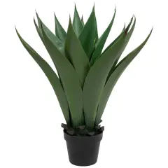 Northlight Real Touch&trade;️Artificial Agave Succulent Potted Plant - 26" Green