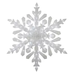 Northlight LED Lighted Twinkling Snowflake Christmas Outdoor Decoration - 47" - Cool White