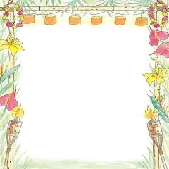 Great Papers! Luau Stationery Letterhead, Invitations and Announcements, Printer Friendly, 8.5"x11", 80 Pack