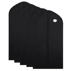 40inch Breathable Dress Coat Garment Bag 5pcs Black