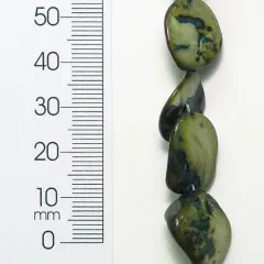 6 Packs of Chunky Tinted Shell Beads - Teal - 2 x 8" Strand