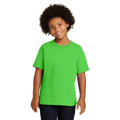 RADYAN&reg; Youth Crew Neck Short Sleeve T-Shirt Electric green