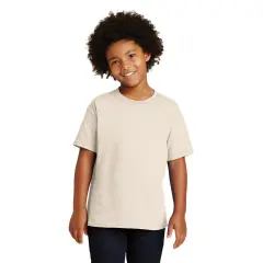 RADYAN&reg; Youth Crew Neck Short Sleeve T-Shirt Natural