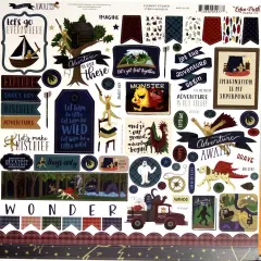 Echo Park Adventure Awaits 12 x 12 Cardstock Element Stickers