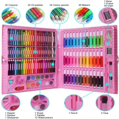 150-Piece Art Set for Kids Teens and Adults Includes Drawing and Painting Supplies
