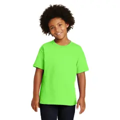 RADYAN&reg; Youth Crew Neck Short Sleeve T-Shirt Neon green