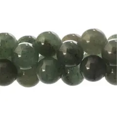 Earth's Jewel 8" Green Aventurine Natural Semi-Precious Strung Bead