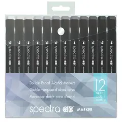 Spectra AD Marker - 12pc Cool Grays