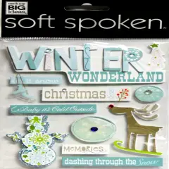 Me & My Big Ideas Soft Spoken Winter Wonderland Dimensional Stickers