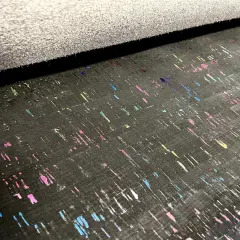 Rainbow Fleck Black Natural Cork