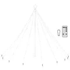 12FT Lighted Spiral Christmas Tree with RGBY Lights