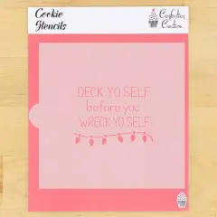 Deck Yo Self Cookie Stencil