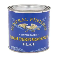 High Performance Water Based Topcoat, 1 Pint, Flat