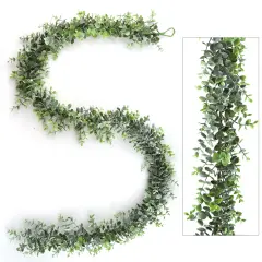 4-Pack: 6ft Realistic Eucalyptus Garland with Lush Green Tips - Ideal for Wedding Arches, Party Backdrops, Home & Seasonal Decor, Floral Home by Artificial Flowers
