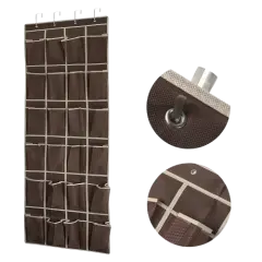 24 Grids Over Door Shoe Organizer Rack Hanging Storage Holder