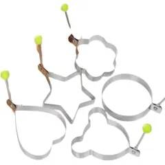 Kitcheniva Non Stick Stainless Steel Pancake Egg Ring Mold 5 Pcs