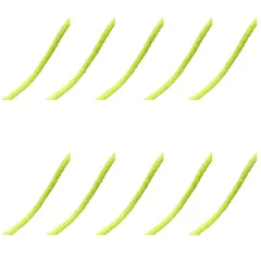 Kitcheniva 6mm Heishi Beads Clay Disc Flat Vinyl DIY Jewelry 10 Strands Neon yellow