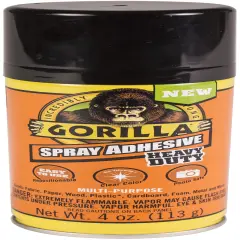 Gorilla Multipurpose Heavy Duty Spray Adhesive-4oz