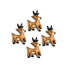 Buttons Galore Santa's Ride Christmas Craft Buttons - 12 Sewing & Craft Buttons