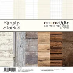 Simple Stories Double-Sided Paper Pad 6"X8" 24/Pkg-Color Vibe Woods