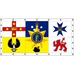 Royal Australian Flag with Grommets 3ft x 5ft