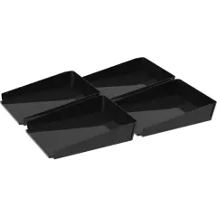 Modern Gloss Letter Tray, Black (Case of 4)