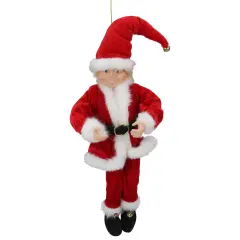 Northlight Bendable Elf in Santa Suit Christmas Figure - 15" - Red and White