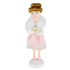 Northlight 14" Pink Wooden Christmas Nutcracker Ballerina