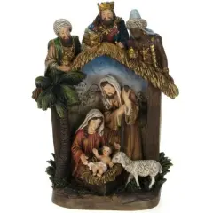 Mark Roberts Nativity Creche Scene Christmas Table Top Decoration - 12" Gold