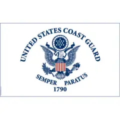 Patriotic 1790 United States Coast Guard Semper Paratus Flag (3ft x 5ft)