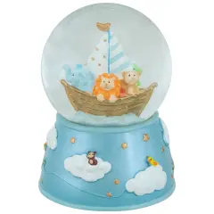 Northlight 5" Children's Blue Sleepy Time Musical Snow Globe